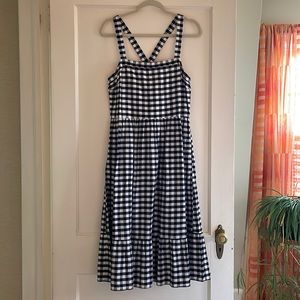 LOFT Outlet Gingham Check Dress